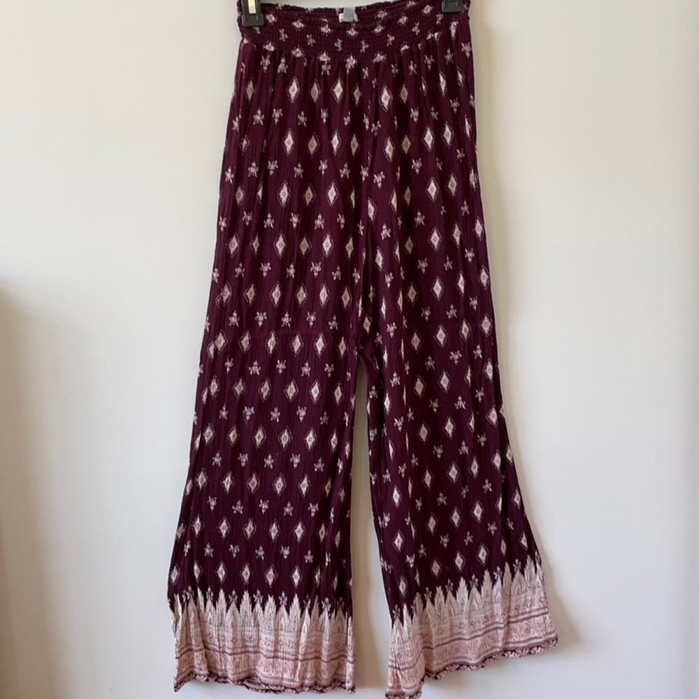 Garnet palazzo pants